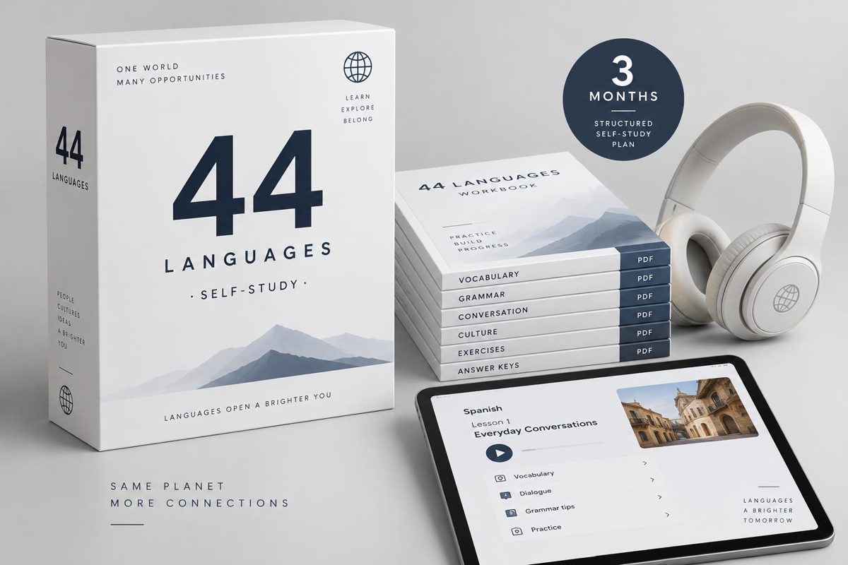 Basic: 44 language self-study course for 3 months